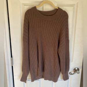 Aerie Brown ultrasoft sweater